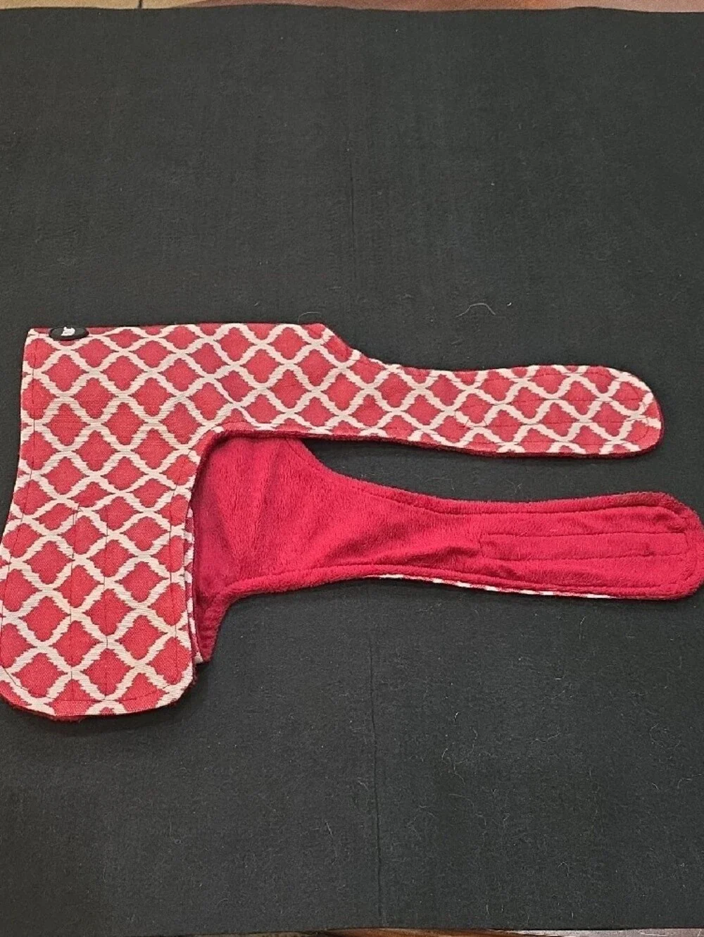 Rust/Burgundy Patterned Dog Harness Vest #695